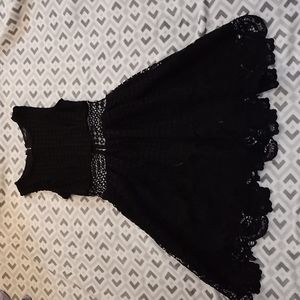 Black lace dress